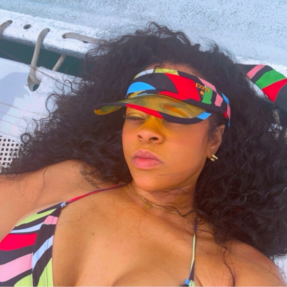Emilio Pucci Silk Visor